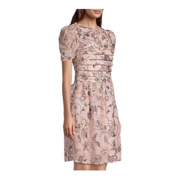 Rachel Parcell Dresses & Skirts - Rachel Parcell Sequin Embroidery Tulle Dress in Dusty Rose Multi NWOT